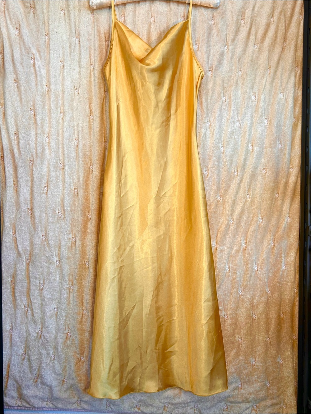 Gold cocktail dress